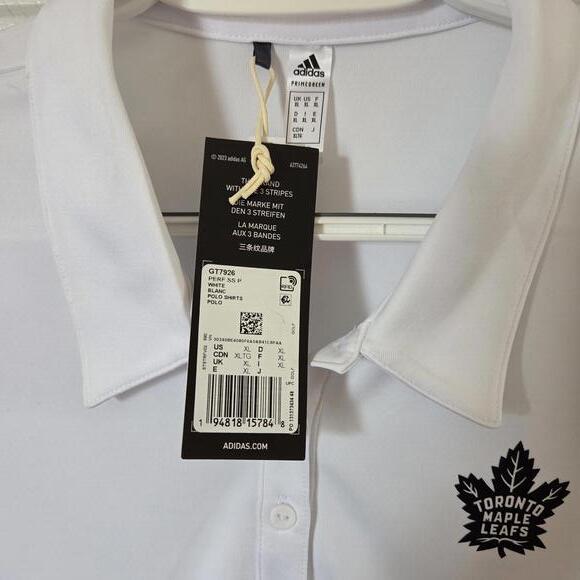 Adidas Maple Leaf Fans - Get Ready for Round‎ 2 Ladies Polo Shirt - L - Picture 4 of 5